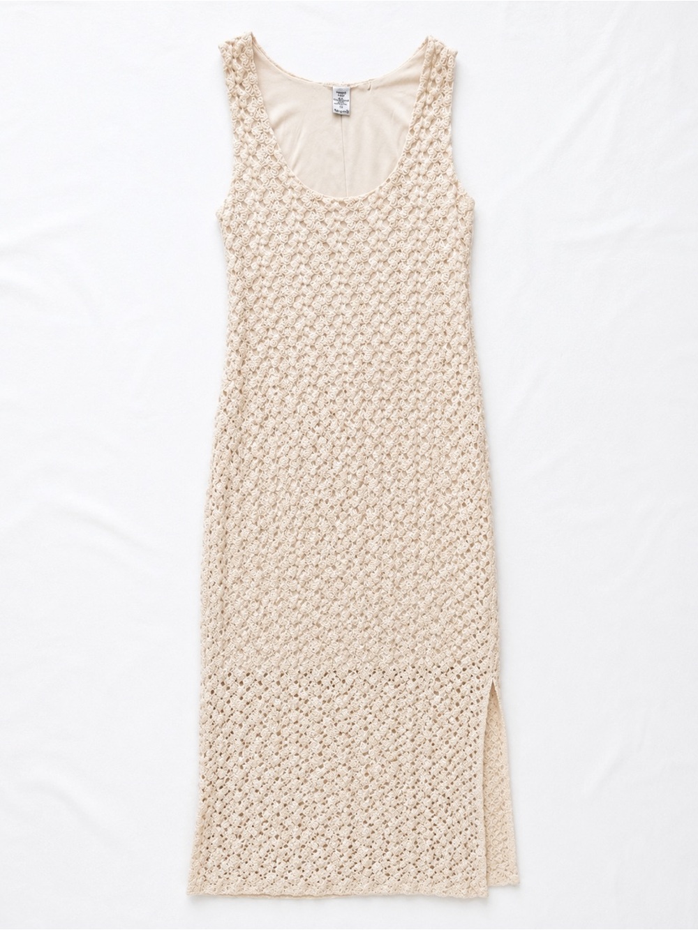 American Rag Ivory Crochet Knit Maxi Dress Size Small